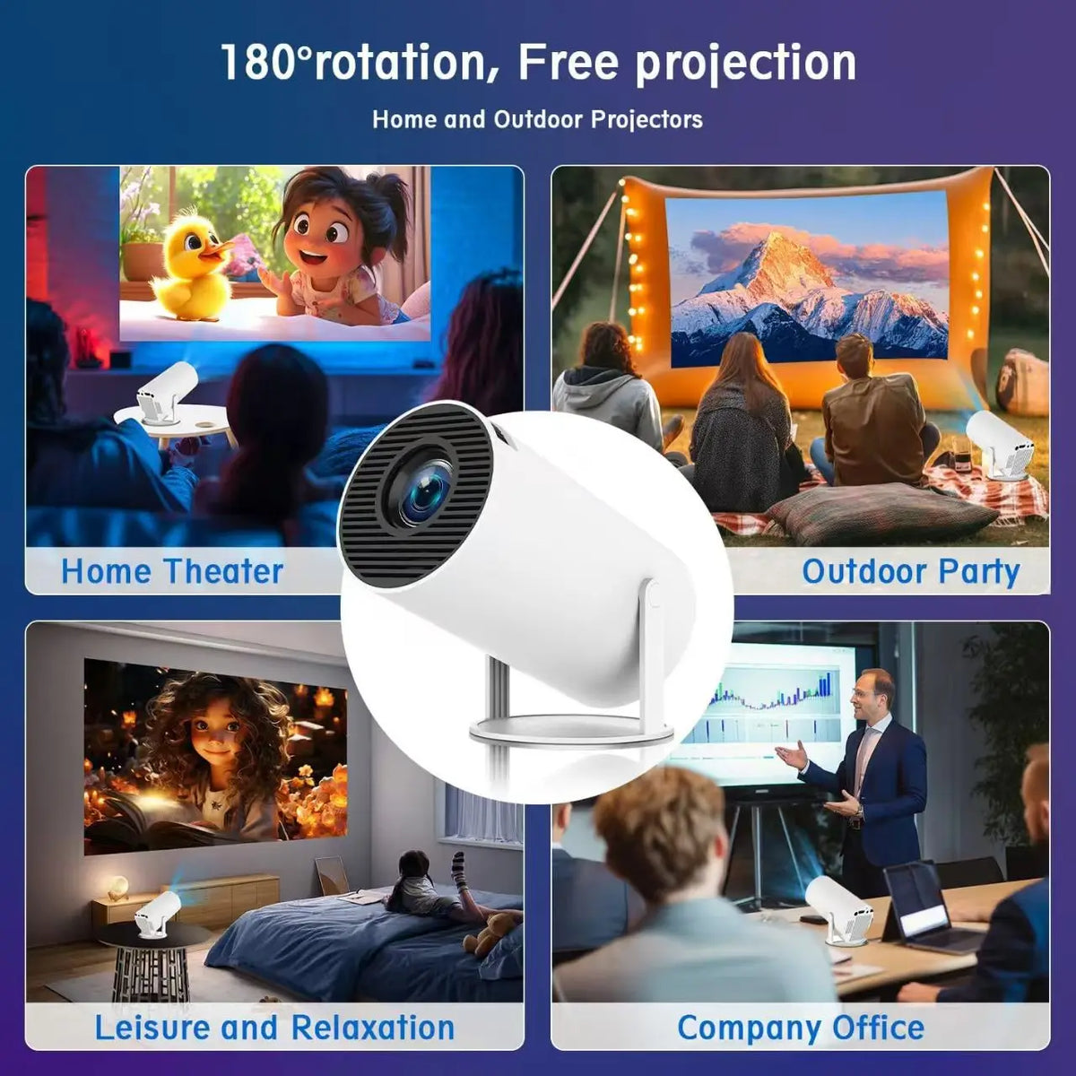 Smart 4K Home Theater Projector